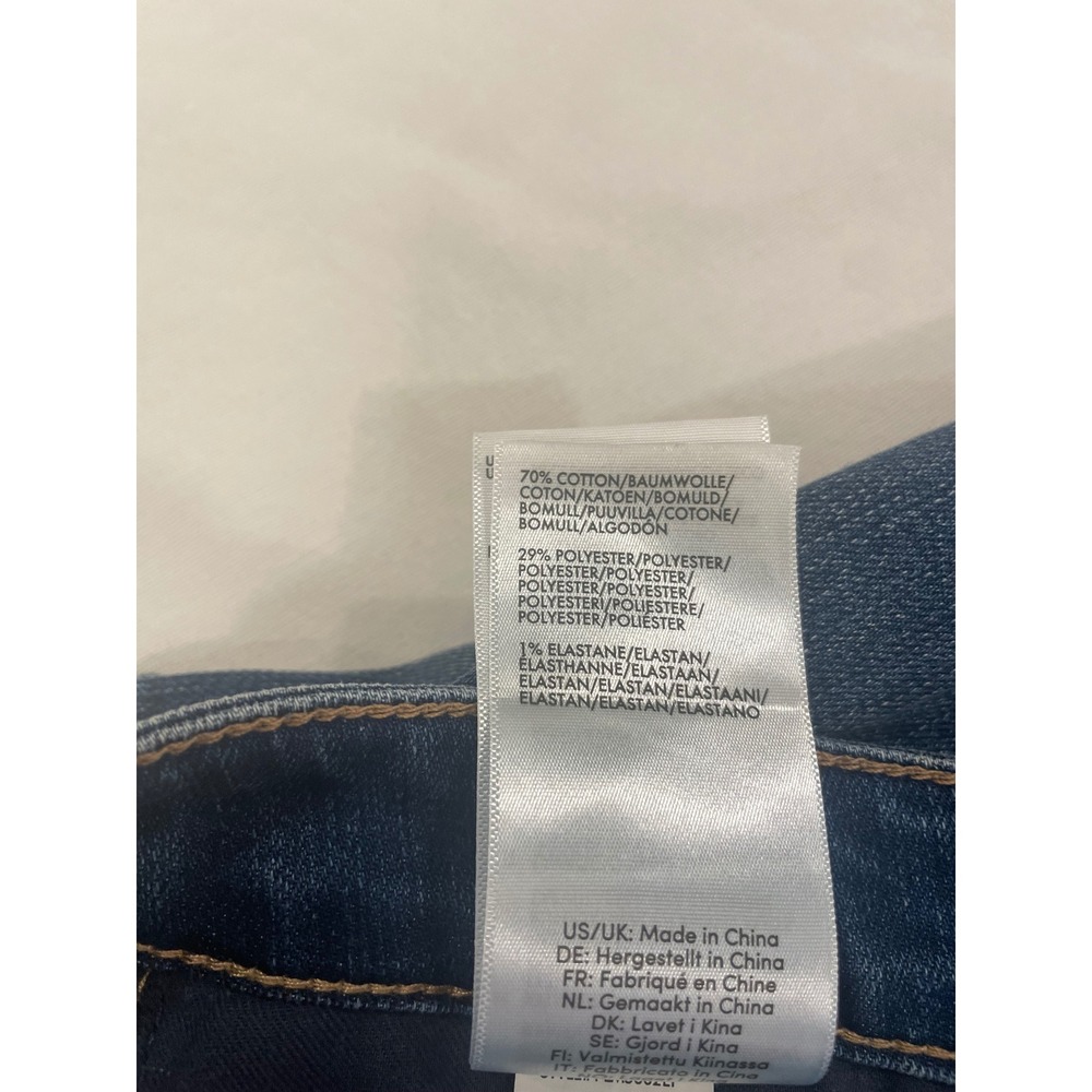 Liverpool Los Angeles Eco Logical The Girlfriend Jeans Raw Hem Medium Wash 14/32 - Picture 10 of 11